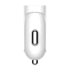 Kép 3/4 - Ładowarka samochodowa LDNIO DL-C17, 1x USB, 12W + kabel USB-C (biała)