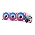 Kép 1/6 - Darkflash DX360 V2.6 RGB számítógép vízhűtés 3x 120x120 (rózsaszín)