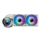 Kép 2/4 - Darkflash DX240 V2.6 CPU folyadékhűtő ARGB, 2x, 120x120 (fehér)