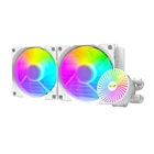 Kép 1/4 - DC240 ARGB számítógép vízhűtés 2x 120x120 (fehr)