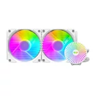 Kép 2/4 - DC240 ARGB számítógép vízhűtés 2x 120x120 (fehr)