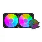 Kép 2/6 - Darkflash DC240 ARGB PC vízhűtő, 2x 120x120 (fekete)