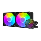 Kép 1/6 - Darkflash DC240 ARGB PC vízhűtő, 2x 120x120 (fekete)