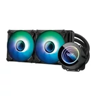 Kép 1/7 - Darkflash DX240 V2.6 ARGB számítógép vízhűtés 2x 120x120 (fekete)