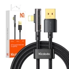 Kép 5/5 - Kabel kątowy Prism USB do lightning Mcdodo CA-3510, 1.2m (czarny)