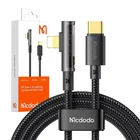Kép 2/2 - USB-C to Lightning Prism 90 degree cable Mcdodo CA-3391, 1.8m (black)