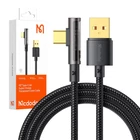 Kép 3/3 - USB to USB-C Prism 90 degree cable Mcdodo CA-3380, 6A, 1.2m (black)