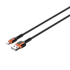 Kép 1/3 - Kabel USB - Micro USB LDNIO LS532 2m (szaro-pomarańczowy)