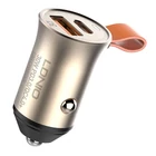 Kép 4/4 - Car charger LDNIO C509Q, USB + USB-C, 30W + cable USB-C to Lightning (gold)