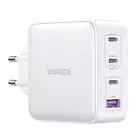 Kép 1/4 - UGREEN 15337 Nexode hálózati töltő, 3xUSB-C, USB-A 3.0, PD3.0, QC4.0, GaN, 100 W (fehér)