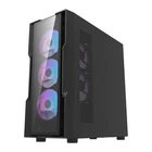 Kép 7/7 - Darkflash DK431 Glass számítógépház + 4 RGB ventilátor (fekete)
