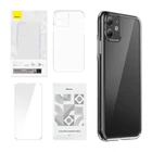 Kép 1/10 - Baseus Crystal Series tok iPhone 11 készülékhez (átlátszó) + edzett üvegfólia + tisztító készlet
