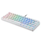 Kép 1/4 - Klawiatura mechaniczna Motospeed CK61 RGB (biała)