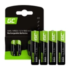 Kép 1/2 - Green Cell Baterie Akumulatorki Paluszki 4x AAA HR03 950mAh
