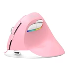 Kép 1/2 - Wireless Vertical Mouse Delux M618Mini DB BT+2.4G 2400DPI (pink)