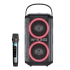 Kép 1/5 - Wireless Bluetooth Speaker W-KING T9 60W (black) + microphone