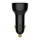Kép 3/6 - LDNIO C101 Car Charger, USB + USB-C, 100W + USB-C to Lightning Cable (Black)