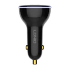 Kép 2/6 - Ładowarka samochodowa LDNIO C102, USB + 2x USB-C, 160W + kabel USB-C do USB-C (czarna)