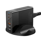 Kép 1/2 - BlitzWolf BW-S25 hálózati töltő, 75W, 3x USB + 3x USB-C (fekete)