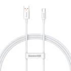 Kép 2/9 - Baseus Superior USB - USB-C kábel, 100W, 1m (fehér)