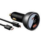 Kép 6/9 - Baseus Superme autós töltő, USB, USB-C, 140W (fekete)