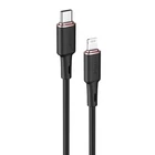 Kép 3/3 - USB-C kábel és Lightning Acefast C2-01-hez, 30 W, MFi, 1,2 m (fekete)