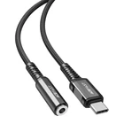 Kép 1/3 - Adapter USB-C do mini jack 3,5mm Acefast C1-07 18cm (czarny)