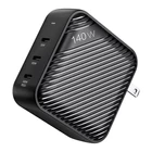 Kép 2/2 - Wall charger INVZI GanHub 3x USB-C, 140W, EU/UK/AU/US (black)