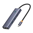 Kép 2/9 - az 1-ben Baseus UltraJoy USB-C – 3x USB 3.0 + RJ45 hub (fekete)
