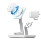 Kép 2/2 - Ładowarka indukcyjna ESR HaloLock CryoBoost stojak 3w1, MagSafe (biały)