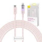 Kép 1/10 - Baseus Explorer Series USB / Lightning gyorstöltő kábel 2m, 20W (rózsaszín)