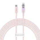 Kép 2/10 - Baseus Explorer Series USB / Lightning gyorstöltő kábel 2m, 20W (rózsaszín)