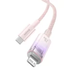 Kép 4/10 - Baseus Explorer Series USB / Lightning gyorstöltő kábel 2m, 20W (rózsaszín)