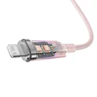 Kép 6/10 - Baseus Explorer Series USB / Lightning gyorstöltő kábel 2m, 20W (rózsaszín)