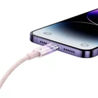 Kép 8/10 - Baseus Explorer Series USB / Lightning gyorstöltő kábel 2m, 20W (rózsaszín)