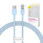Kép 1/10 - Baseus Explorer Series USB / Lightning gyorstöltő kábel 1m, 2,4A (kék)