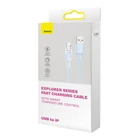 Kép 9/10 - Baseus USB-A és Lightning Explorer sorozatú töltőkábel 2 m, 2,4 A (kék)