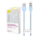 Kép 1/10 - Baseus USB-A és Lightning Explorer sorozatú töltőkábel 2 m, 2,4 A (kék)