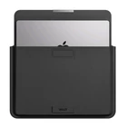 Kép 2/2 - INVZI Leather Case / Cover with Stand Function for MacBook Pro/Air 13"/14" (Black)