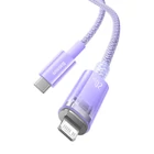 Kép 7/10 - Baseus Lightning Explorer Series USB-C gyors töltőkábel 2m, 20W (lila)