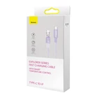 Kép 9/10 - Baseus Lightning Explorer Series USB-C gyors töltőkábel 2m, 20W (lila)