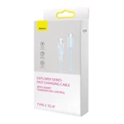 Kép 9/10 - Baseus Lightning Explorer Series USB-C gyors töltőkábel 2m, 20W (kék)