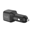 Kép 2/2 - Budi 065R autós töltő, 2x USB-C, PD 60W (fekete)