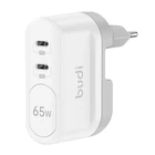 Kép 1/3 - Ładowarka 2xUSB-C Budi 65W (biała)