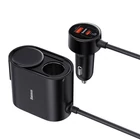 Kép 6/9 - Baseus High Efficiency Pro 1-for-2 autós töltő és szivargyújtó, 30W (fekete)