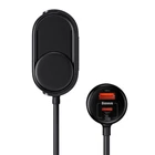 Kép 7/9 - Baseus High Efficiency Pro 1-for-2 autós töltő és szivargyújtó, 30W (fekete)