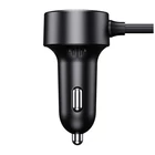Kép 4/9 - Baseus High Efficiency Pro 1-for-2 autós töltő és szivargyújtó, 30W (fekete)