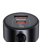 Kép 5/9 - Baseus High Efficiency Pro 1-for-2 autós töltő és szivargyújtó, 30W (fekete)