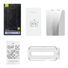 Kép 2/5 - Baseus Crystal Series betekintésgátló edzett üvegfólia iPhone 14 Pro