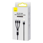 Kép 7/8 - Kabel szybkiego ładowania  Baseus StarSpeed USB do M+L+C 3.5A 0.6M(BLack)